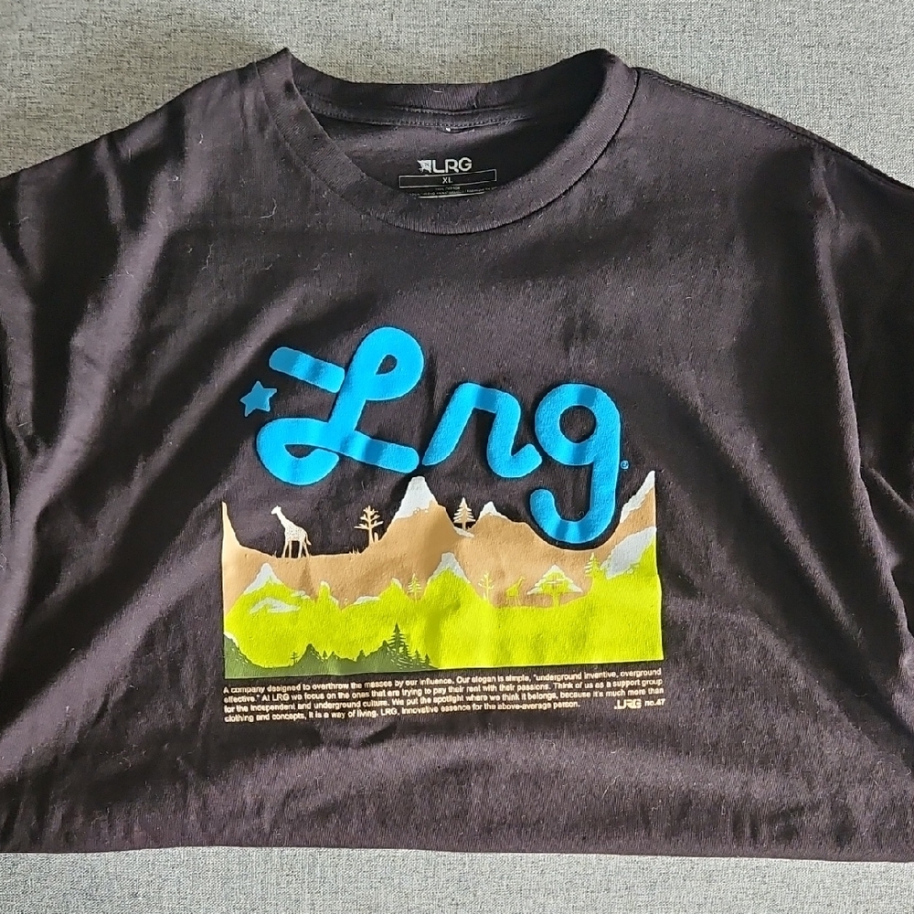 LRG Black and Blue Graphic Tee